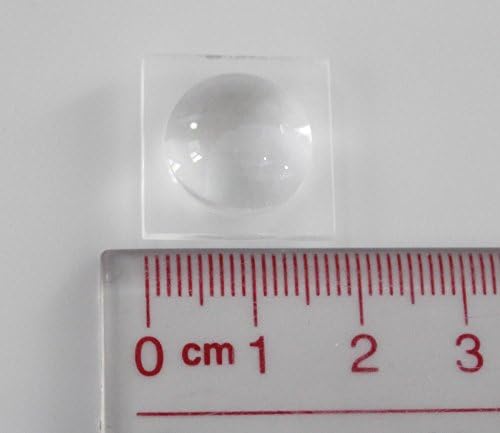 18 mm Квадратна леща за светодиоди 18 мм, Гладка, двойно изпъкнала Леща Оптична Фокусирующая леща Опаковка от
