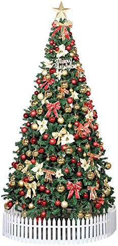 6-подножието на Изкуствена Коледна елха с led подсветка, 1800 Накрайници Клони, Забавни Декорации, включително