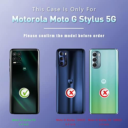 Калъф KACHEN за Motorola G Stylus 5G 2021 Носене в чантата си Магията на Пеперуда, флип-надолу капачка от Изкуствена