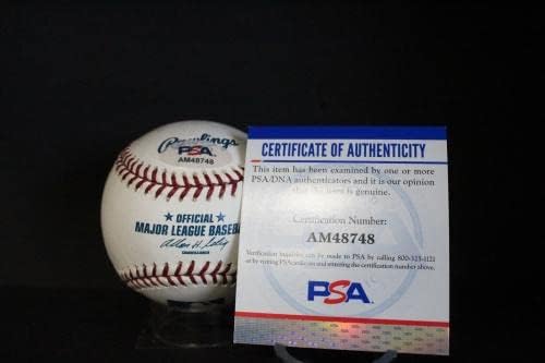Скот Подседник е Подписал Бейзболен Автограф Auto PSA/DNA AM48748 - Бейзболни топки с Автографи