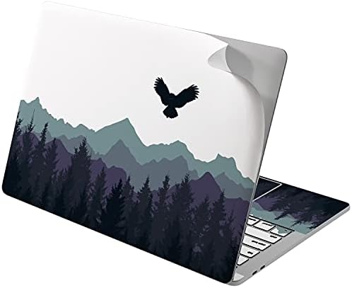 Vinyl Обвивка Lex Altern е Съвместима с MacBook Air 13 инча Mac Pro 16 Retina 15 12 2019 2020 2018 Черен Гарван