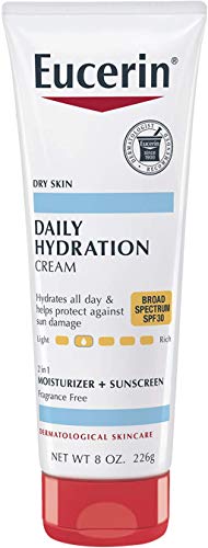 Eucerin Daily Hydration Слънцезащитен крем за тяло с широк спектър на действие SPF 30-за суха кожа, Туба с 8