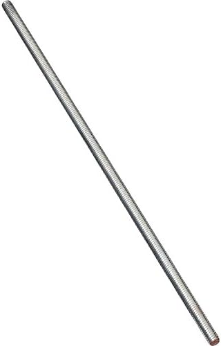 National Hardware N179-325 Стоманена пръчка с резба 4000BC, поцинкована, 5/16-18x12