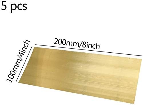 Латунная плоча Z Създаване на Дизайн на Месинг лист, Без полиране (фрезоване), полу-твърди 100 мм x 200 мм /