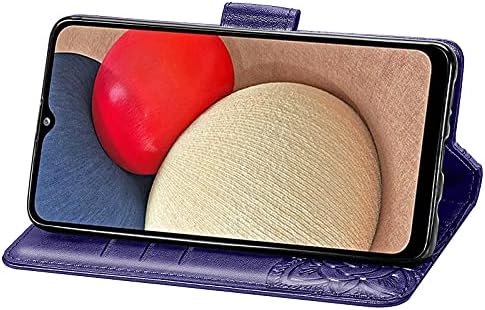Dinglijia предназначен за Samsung Galaxy A03S калъф, каишка за китката, флип-надолу поставка, чанта-портфейл
