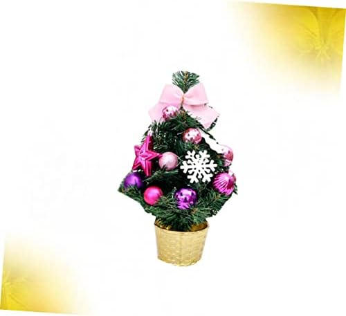 TOYANDONA 1бр Розови Орнаменти Фалшива Коледно Дърво, Коледна Бор Коледен Празник Декоративна Украса на коледната