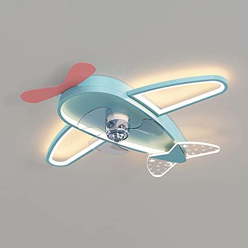 USMJQVZ LED 49 W Cartoony Вентилатор на Тавана, във формата на Самолет с Дистанционно Управление, Детска Стая,