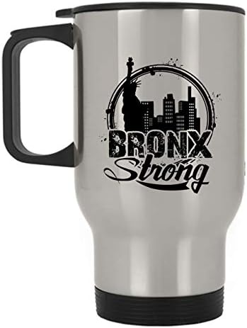 Пътна чаша Bronx Travel Mug - Здрава чаша Bronx от неръждаема стомана (сребриста)