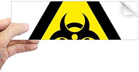 Предупредителен Символ DIYthinker Жълт Черен Инфекциозен Триъгълник, Правоъгълник Стикер Върху Бронята На Стикер На Прозореца Лаптоп