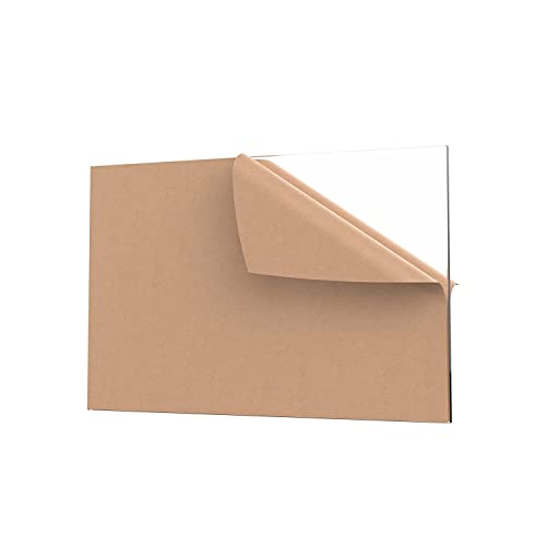 Правоъгълна лента от акрилна ламарина, плексиглас Spectro 10 x 10 с Дебелина 1/8 (3 мм), Формовани дъска от плексиглас със Защитно хартия за Постери, занаяти собствените си р