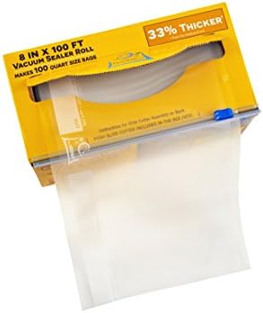 Теглилки вакуум опаковки Mega Roll & Кътър Кутия с размери 6 x 100 см ролка (без ножица) с дебелина 4 mils 100