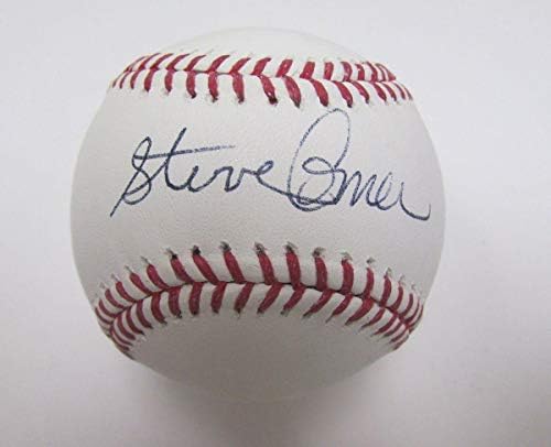 Стив Comer Филис Подписа / С Автограф на OML Baseball 139502 - Бейзболни Топки с Автографи