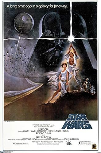 Trends International 24X36 Star wars: нова надежда - Оригинален Стенен Плакат върху един лист, 24 x 36, версия без рамка